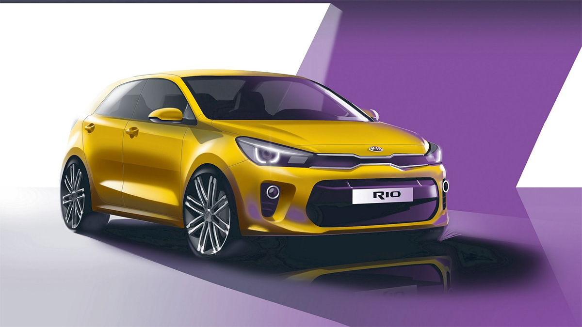 KIA продемонстрировала тизер обновленного Rio для Европы