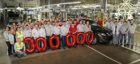 На заводе Nissan выпущен 300-тысячный автомобиль